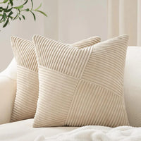 Corduroy Textured Cushion Cover | Boho Windmill Pattern | 45×45cm