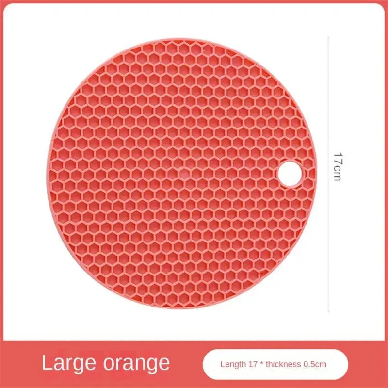 Silicone Honeycomb Table Mat — Anti-Slip Coaster & Pot Holder, Small or Large