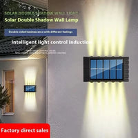 Solar outdoor wall light