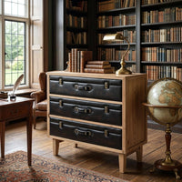 Vintage-style three-drawer cabinet