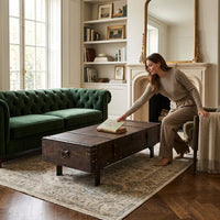 Trunk-style vintage coffee table