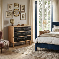 Vintage-style three-drawer cabinet