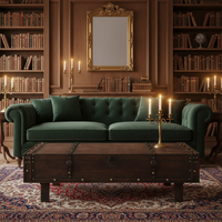 Trunk-style vintage coffee table