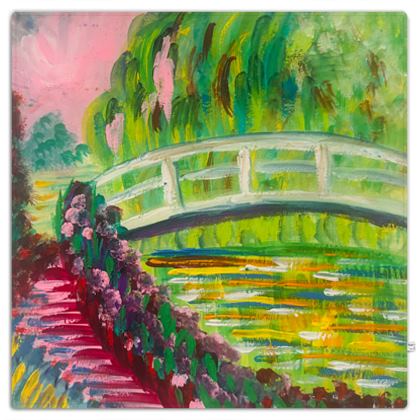 Japanese Garden Picnic Blanket — 150×150cm