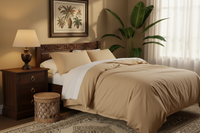 Washed Cotton Duvet Cover Set — 3-Piece, 16 Colours, 12 Sizes